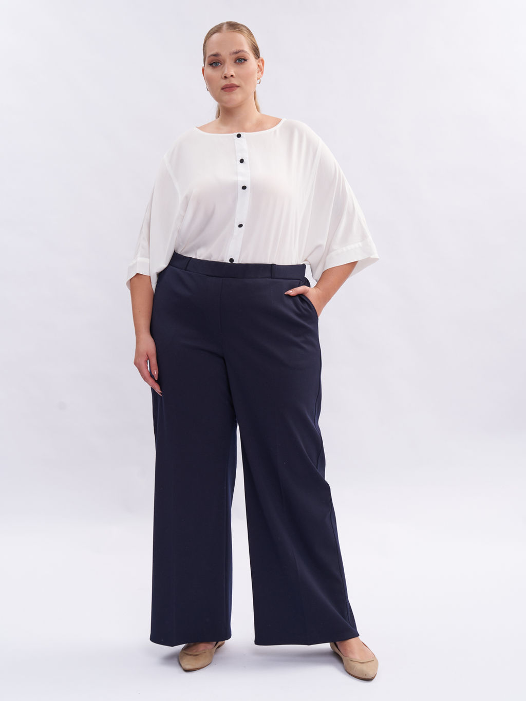 Брюки из плотного трикотажа BB23006DBL05