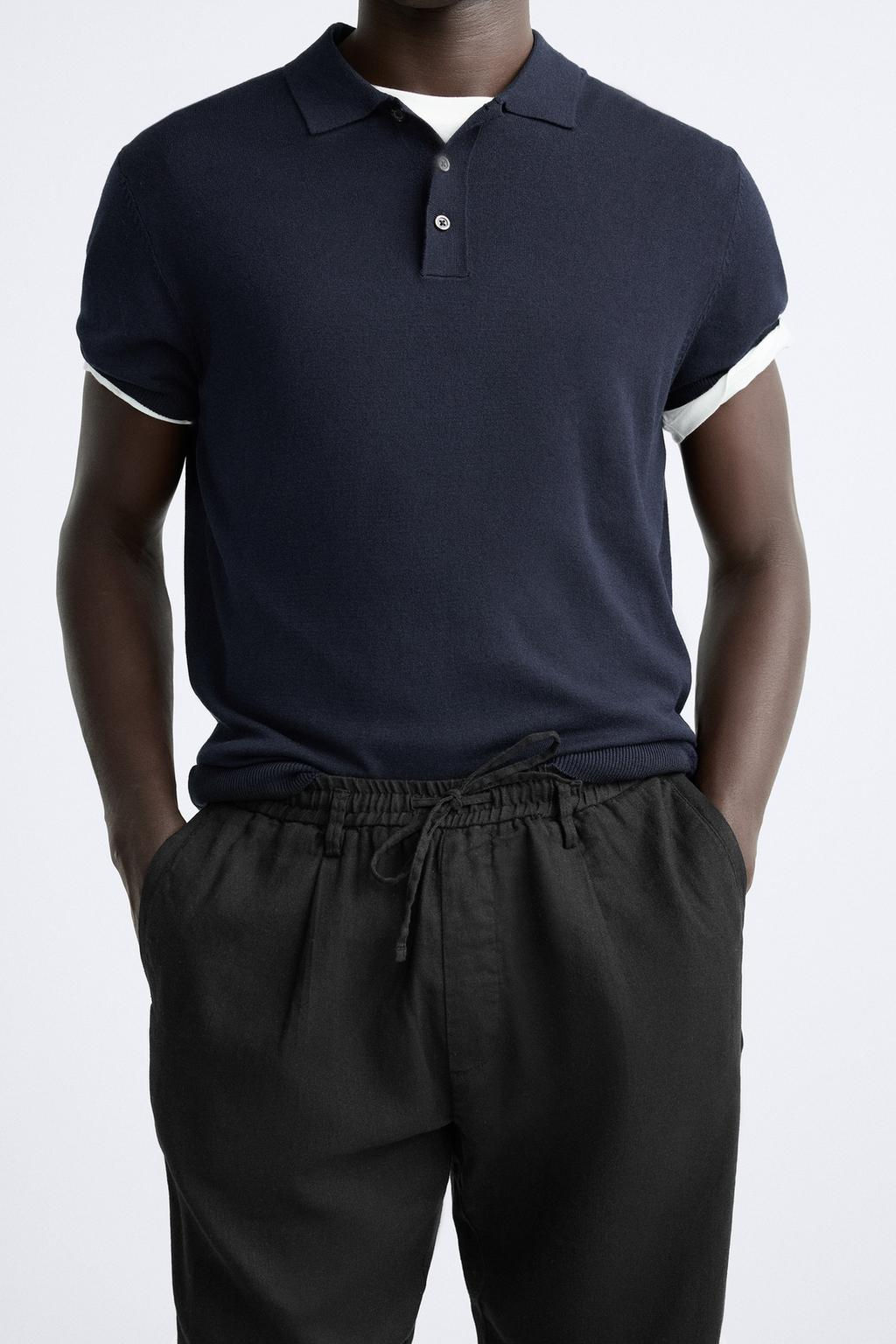 PLEATED COTTON - LINEN TROUSERS - Zara фото 15