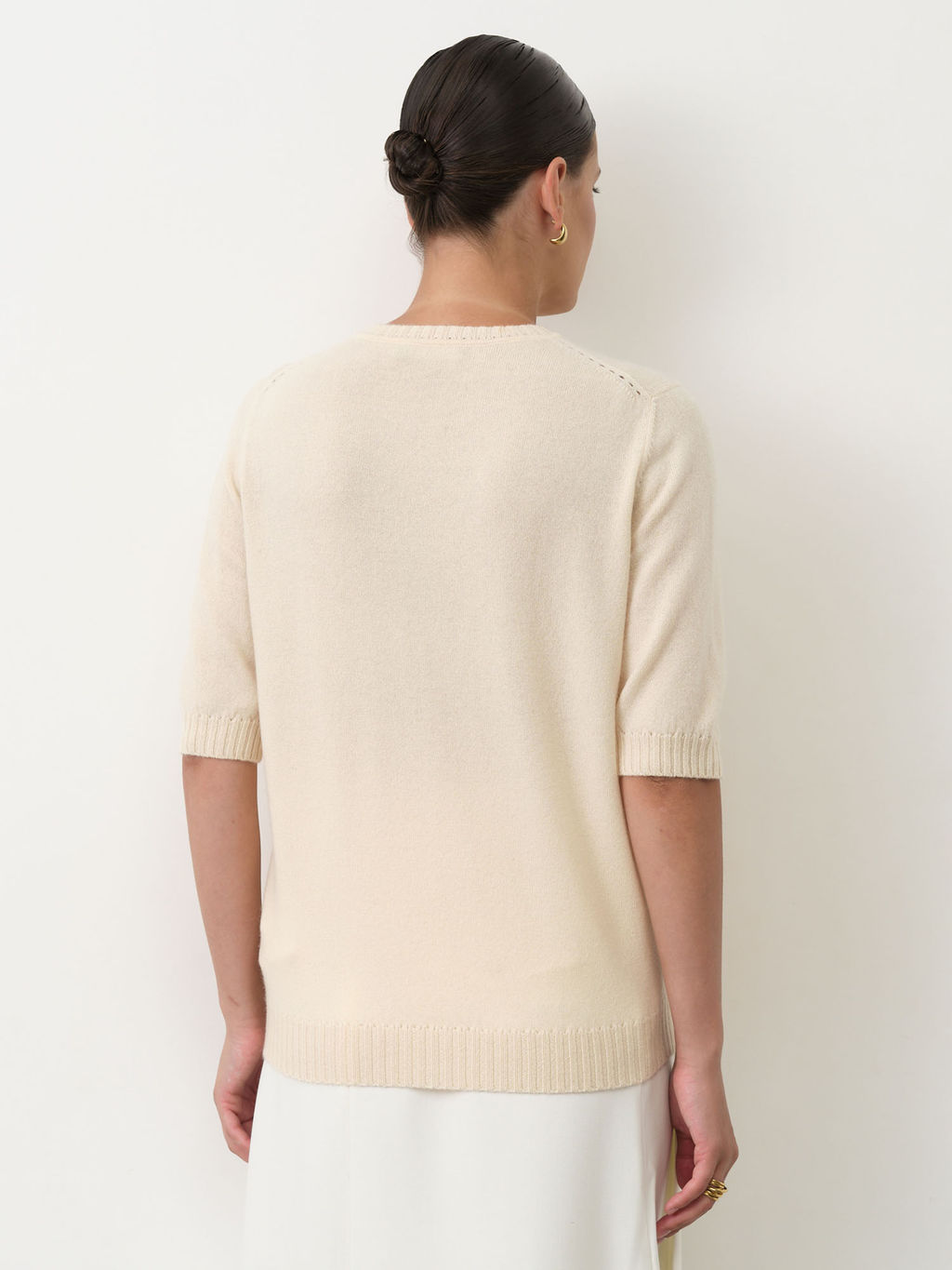 Джемпер из кашемира 17087 кремовый