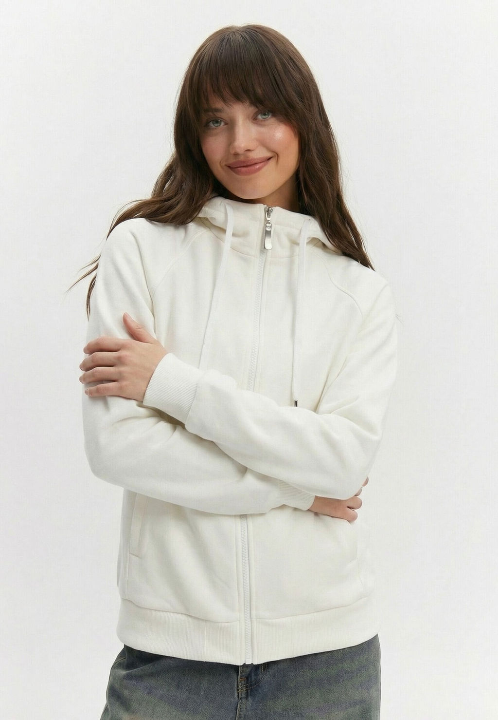 Толстовка женская 25234-532 футер молочный