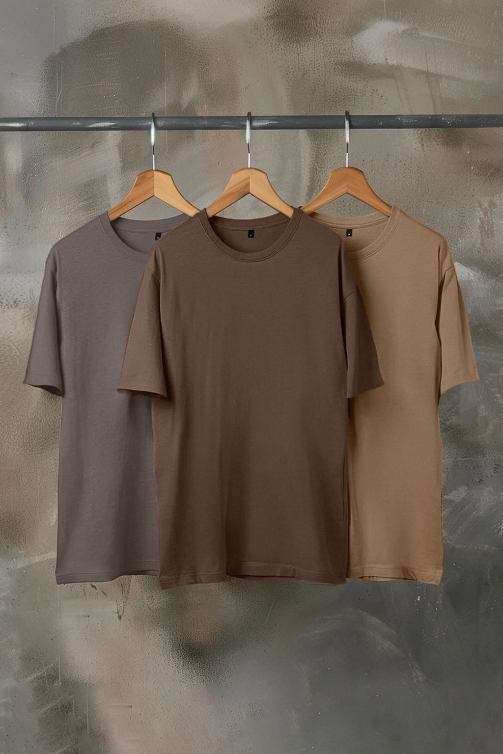 TRENDYOL MAN Siyah-Antrasit-Ekru Oversize/Genis Kesim 3lu Paket %100 Pamuklu T-Shirt TMNSS24TS00026 - Trendyolmilla фото 7