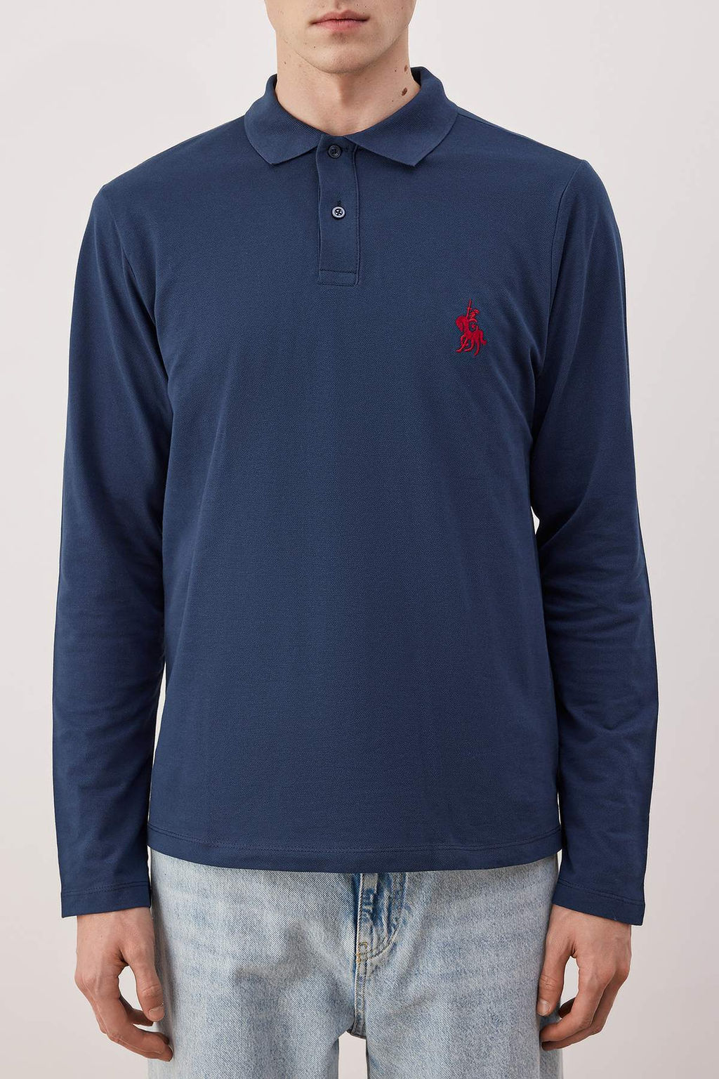 TRENDYOL MAN Beyaz %100 Pamuk Slim/Dar Kesim Uzun Kol Basic Polo Yaka T-shirt TMNAW25PO00000 - Trendyolmilla фото 10