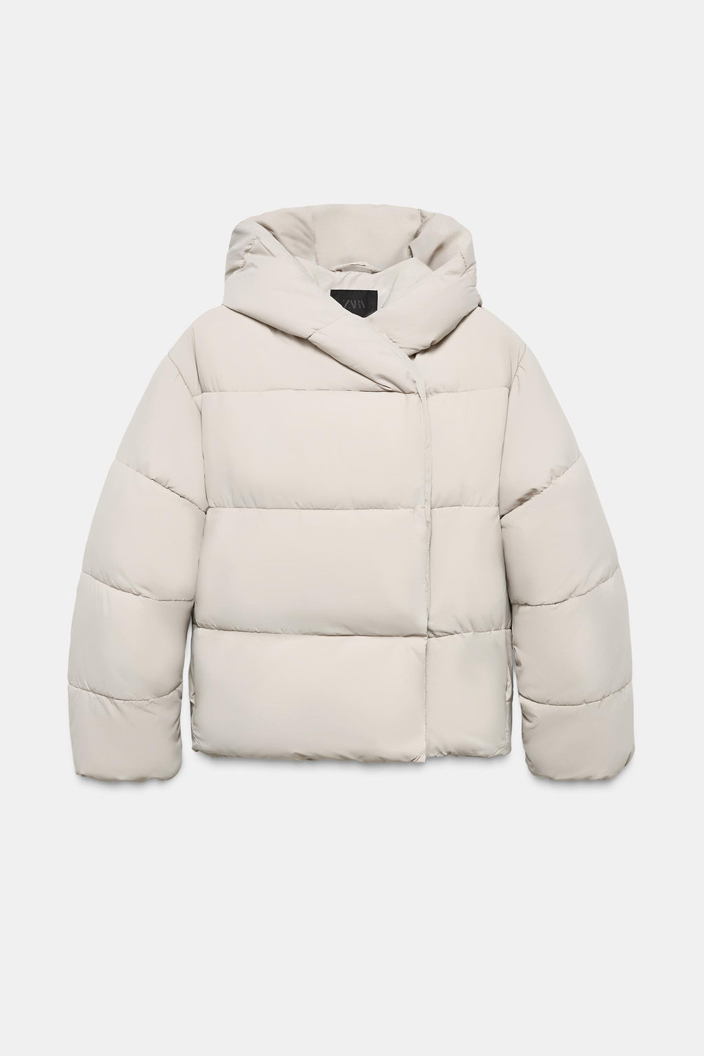 WATER-REPELLENT QUILTED HOODED JACKET