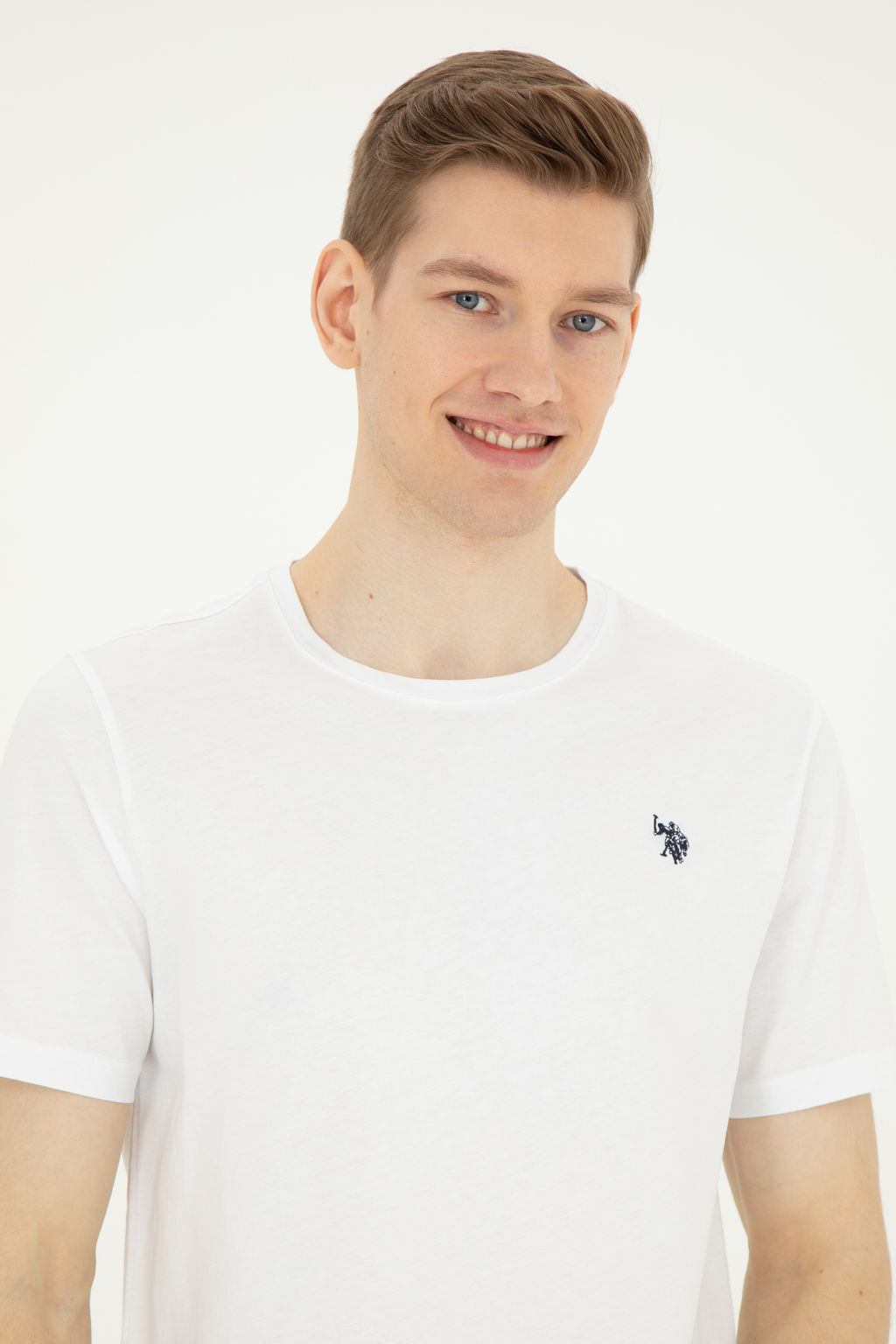 Мужская белая базовая футболка Неожиданная скидка в корзине - U.s. polo assn фото 8