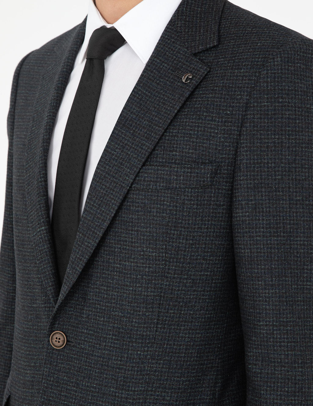 Костюм приталенного кроя темно-хаки - Cacharel фото 7