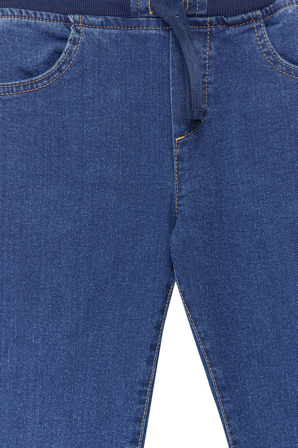 Erkek Cocuk Koyu Mavi Beli Lastikli Esnek Skinny Denim Pantolon Jean TKDSS24PL00014 - Trendyolmilla фото 5