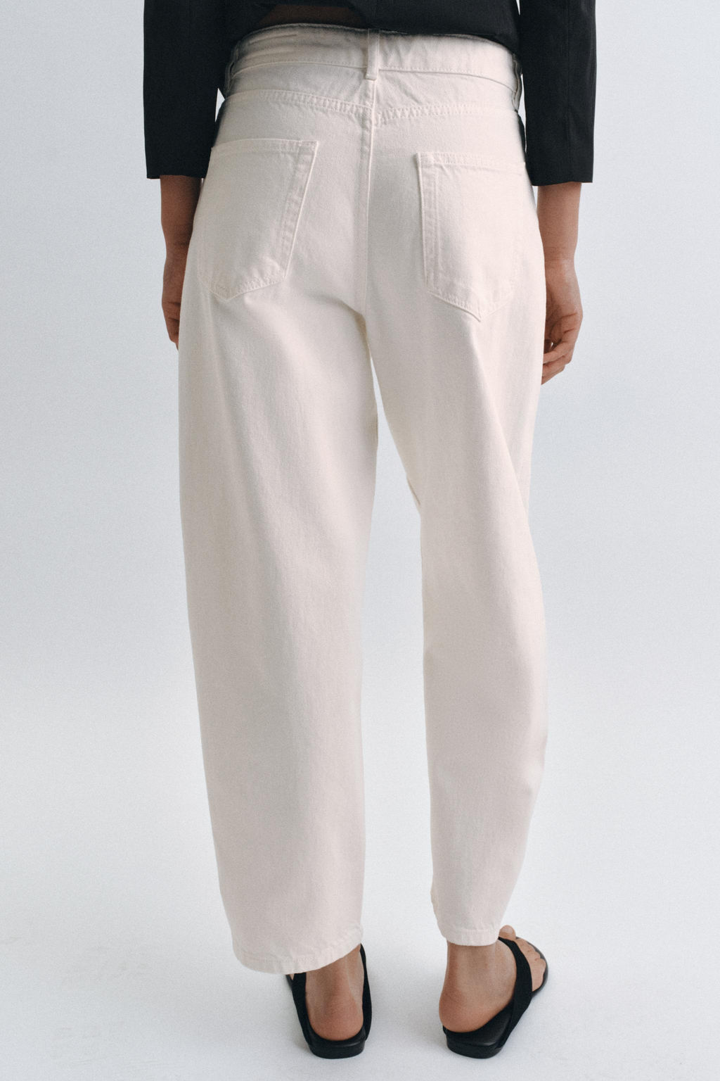 JEANS ZW COLLECTION TAPERED MID-WAIST - Zara фото 17