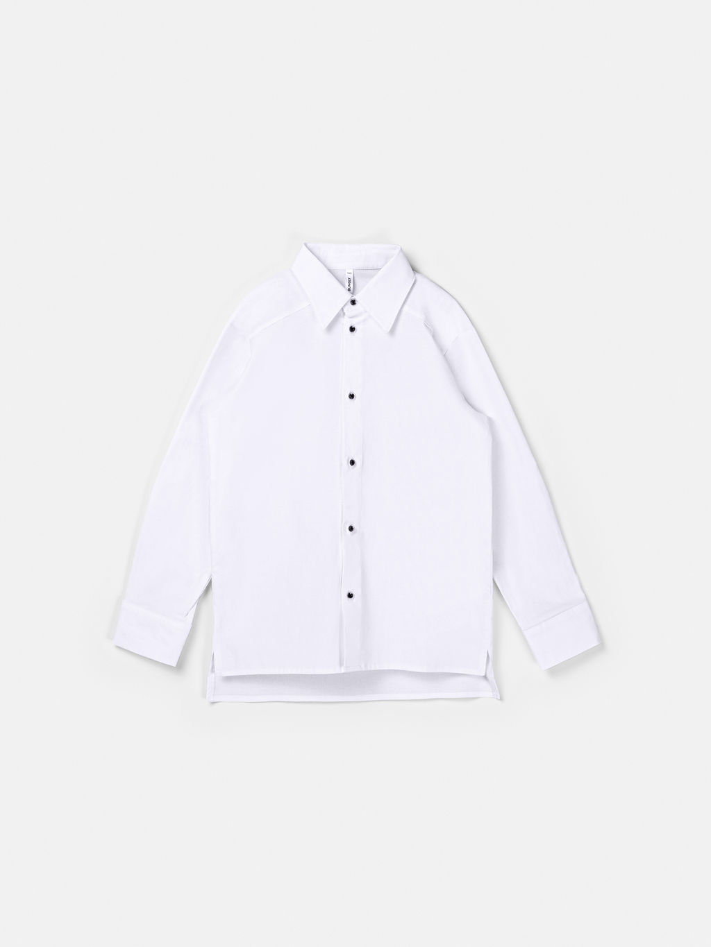 Рубашка свободного кроя Белая для мальчика 7+ - Bungly фото 2