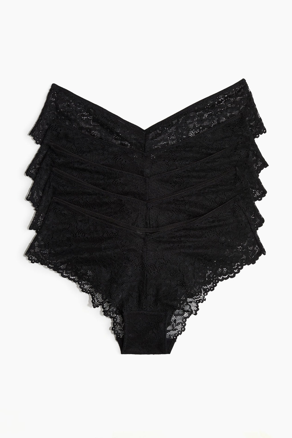 Pack de 5 bragas Hipster de encaje