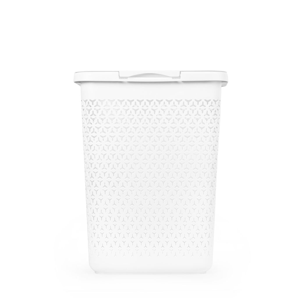 Корзина д/белья Элемент 30л узкая (белый) М9083 - Альтернатива фото 7