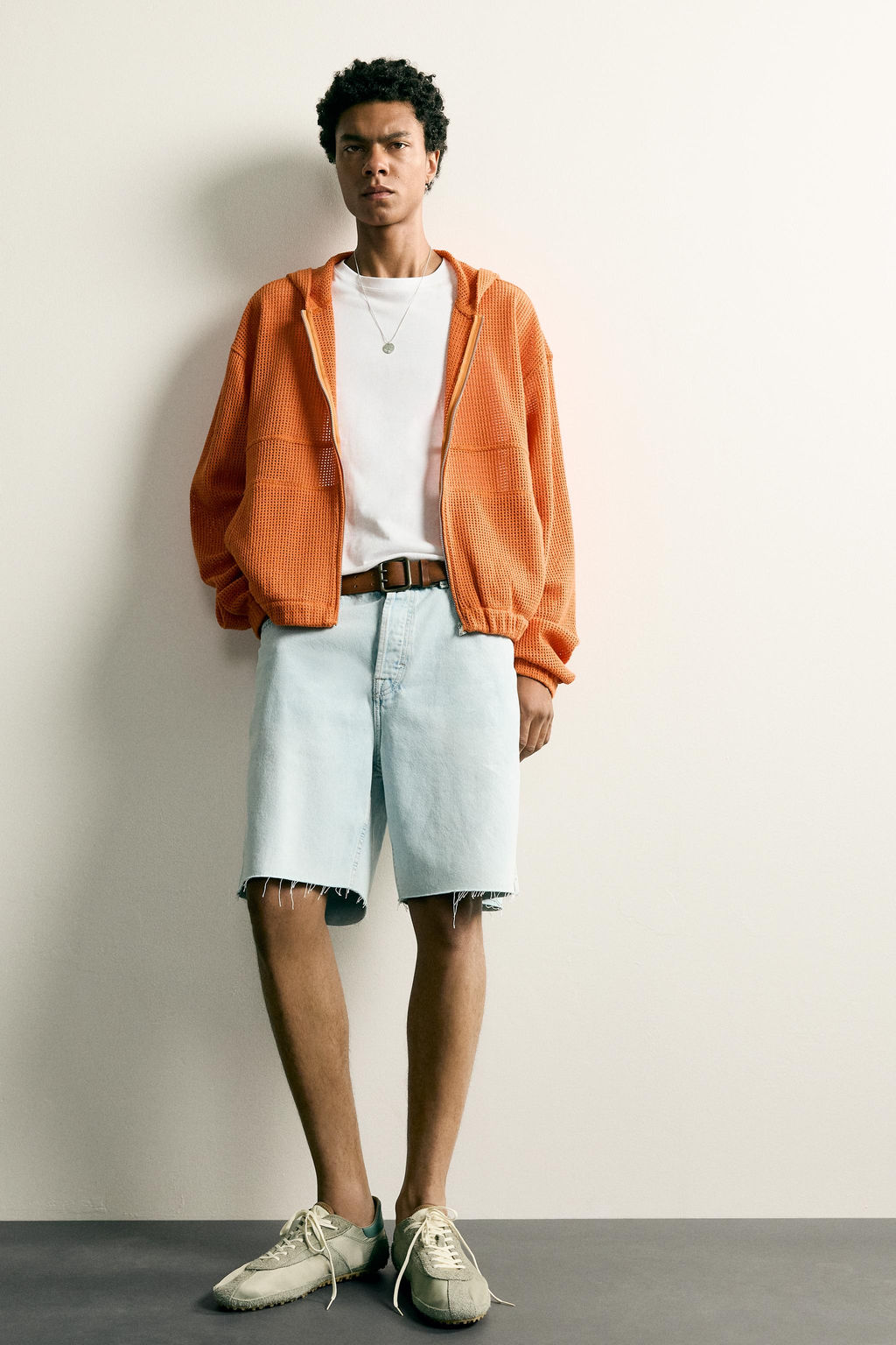 SOBRECAMISA RELAXED FIT ESTRUCTURA RED / Naranja - Zara фото 5