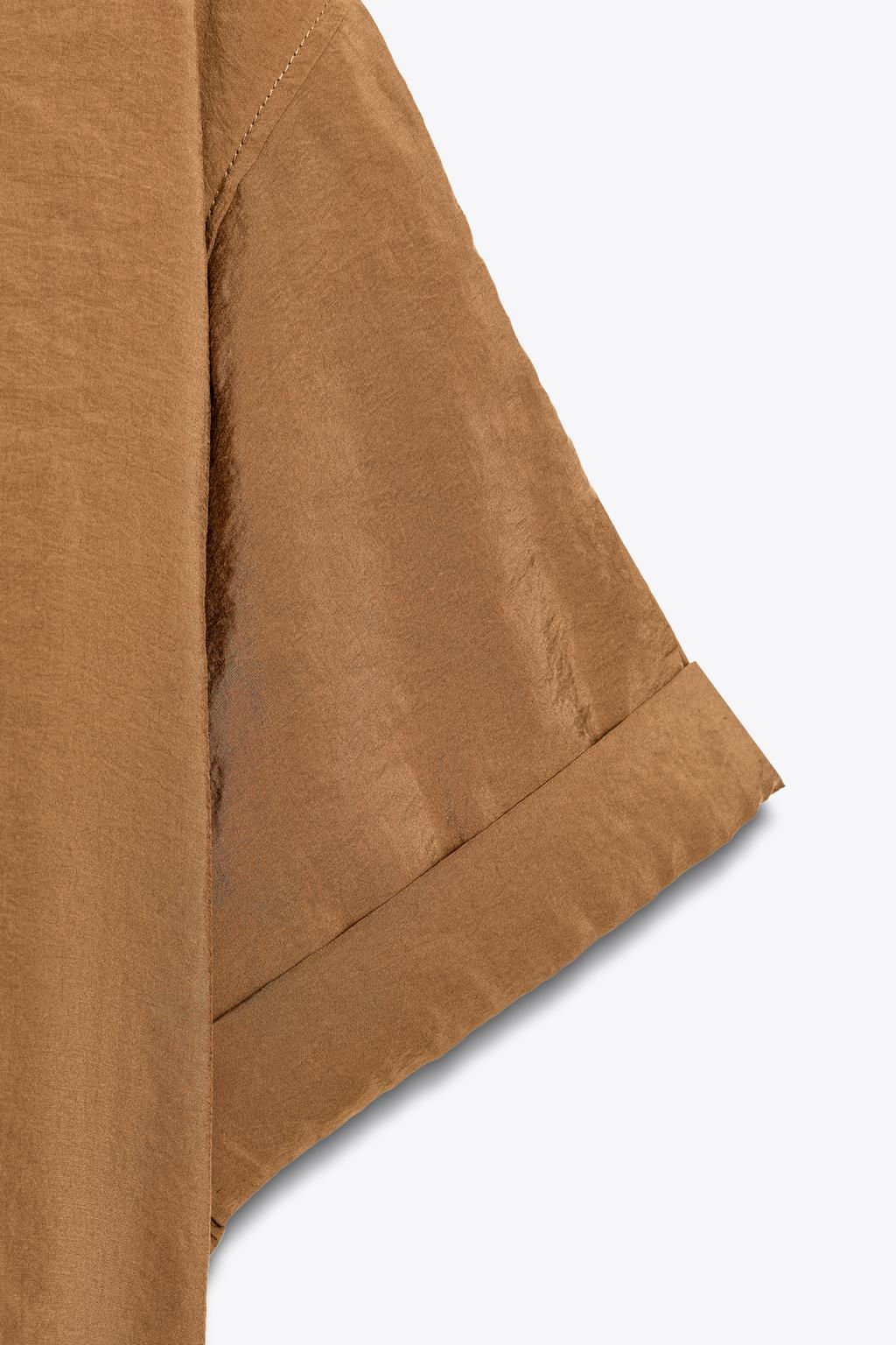 SHORT SLEEVE FLOWING SHIRT - Zara фото 13