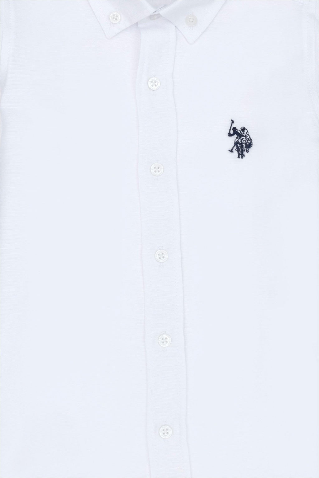 U. S. Polo Assn Белая базовая рубашка с длинным рукавом для мальчика - U.s. polo assn фото 9