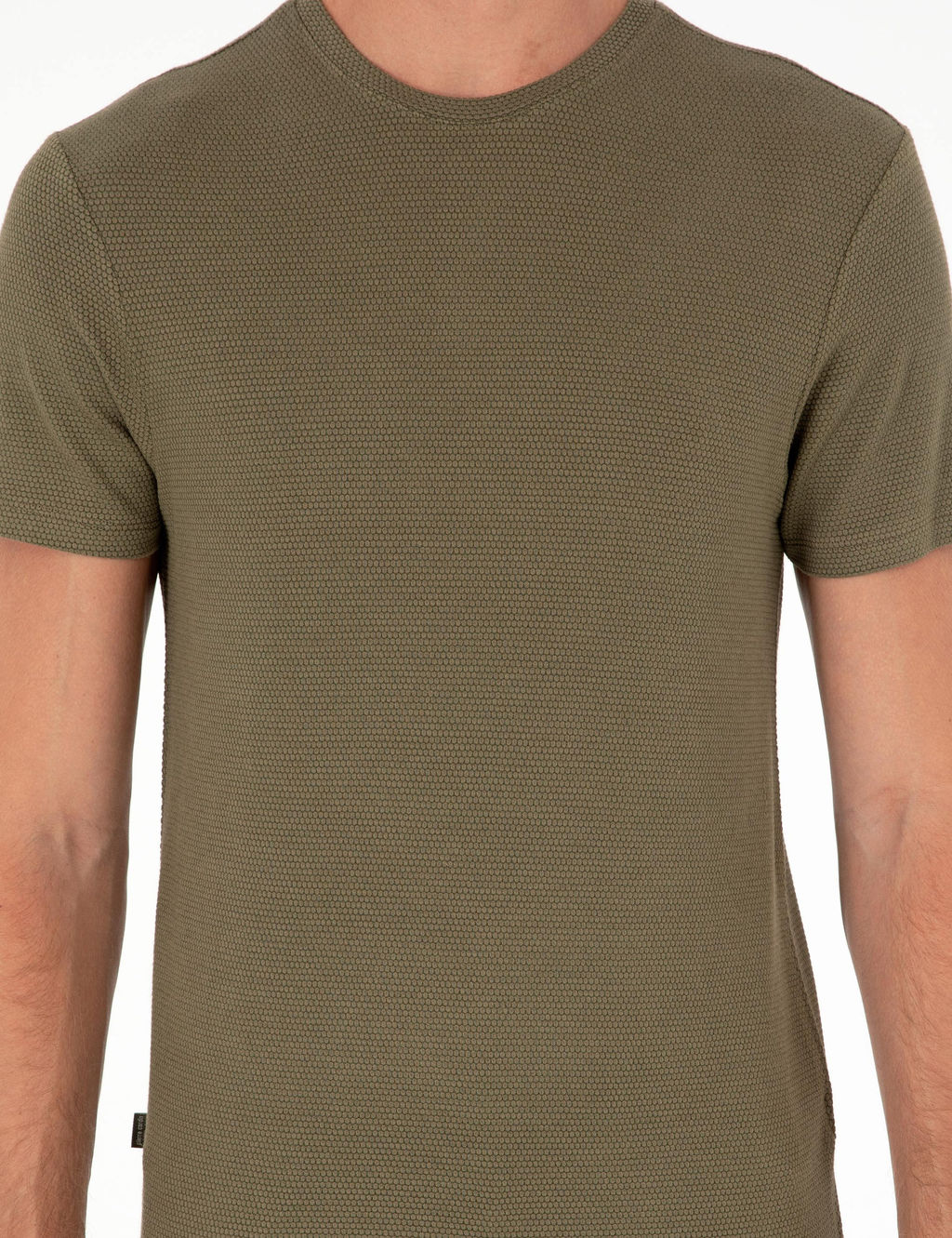 Haki Slim Fit Basic Ti__rt