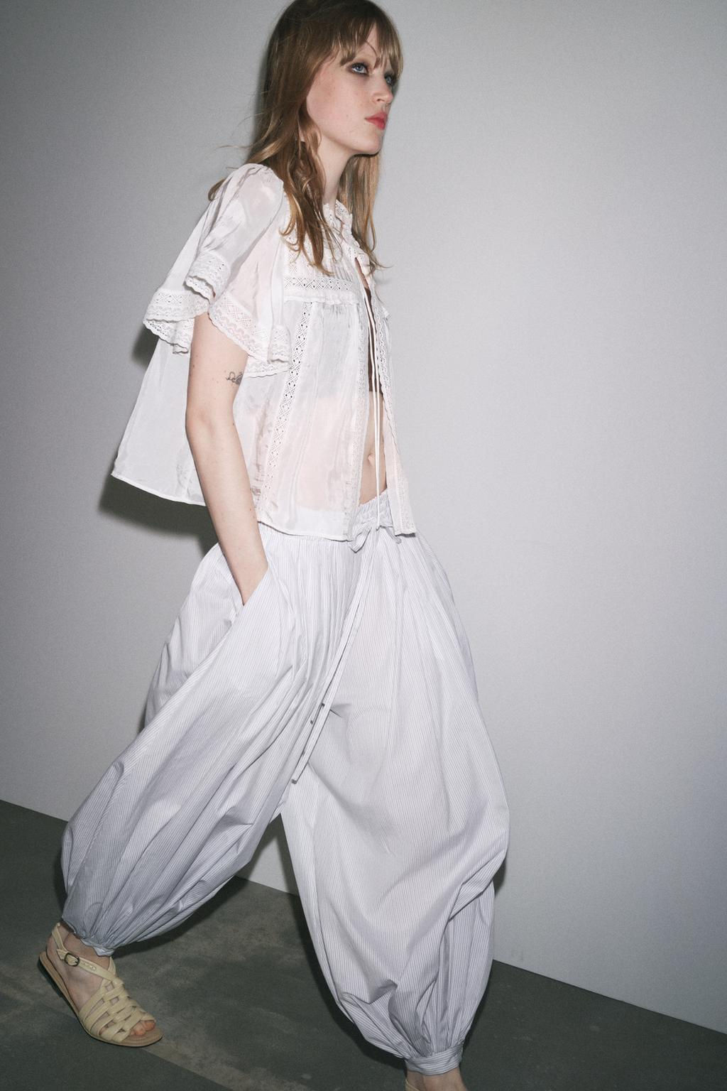 KNOTTED LEATHER SANDALS - Zara фото 3