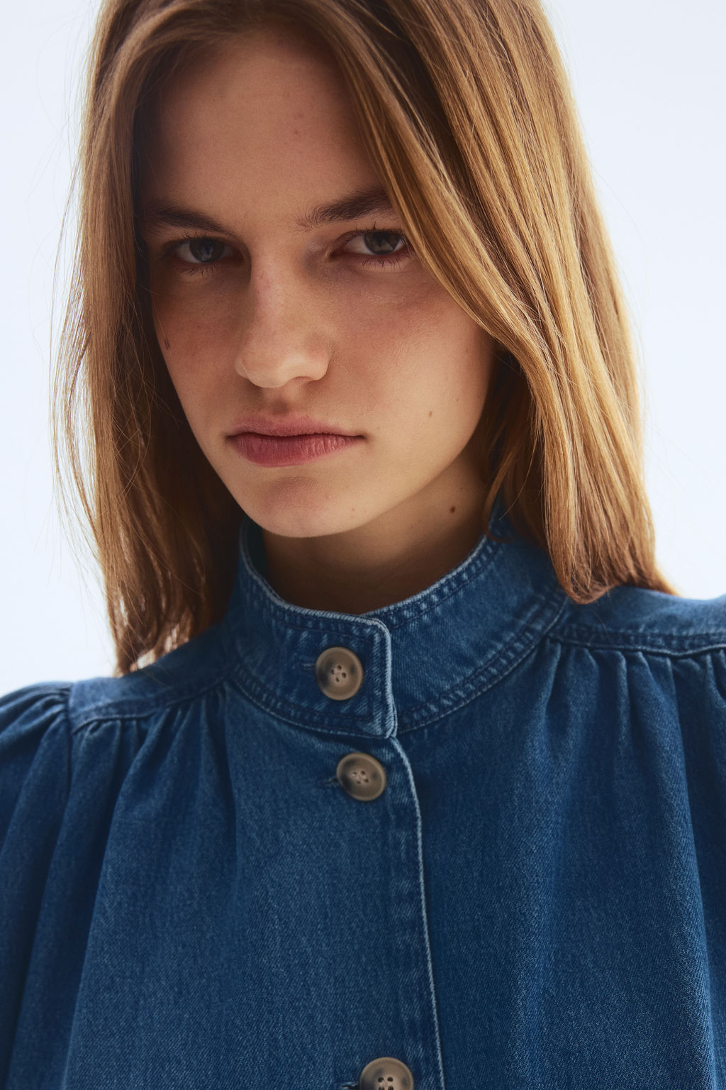Chaqueta de sarga con mangas abullonadas - H&m фото 6