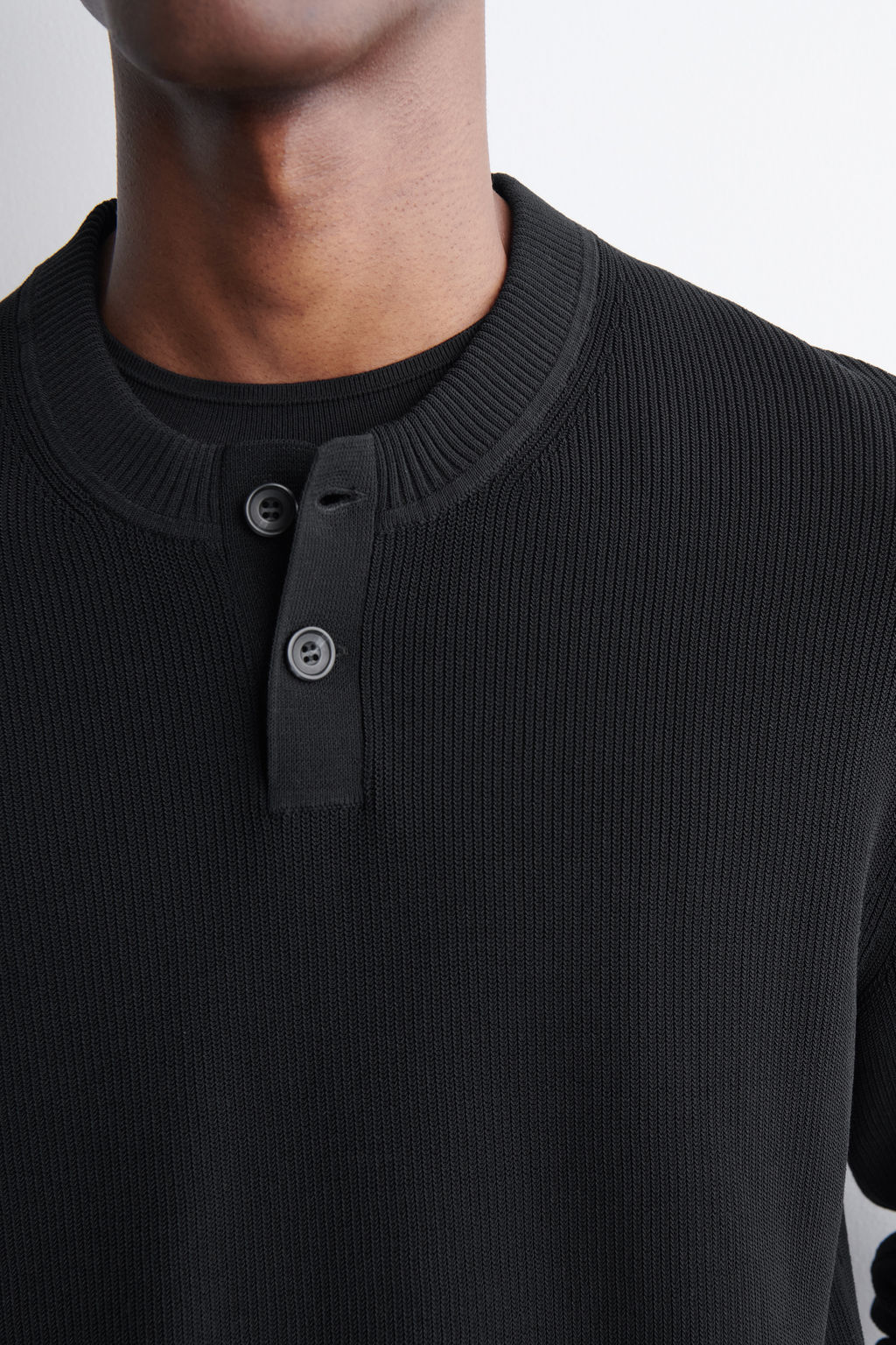 JERSEY DE ALGOD?N CON CUELLO HENLEY - H&m фото 5