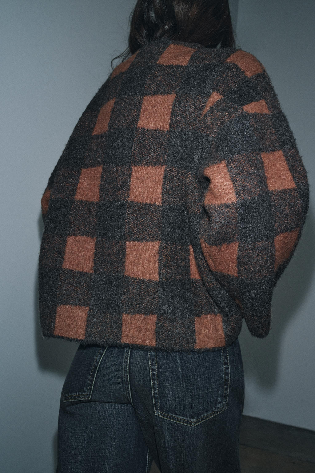 CHECKED CARDINGAN - Zara фото 3