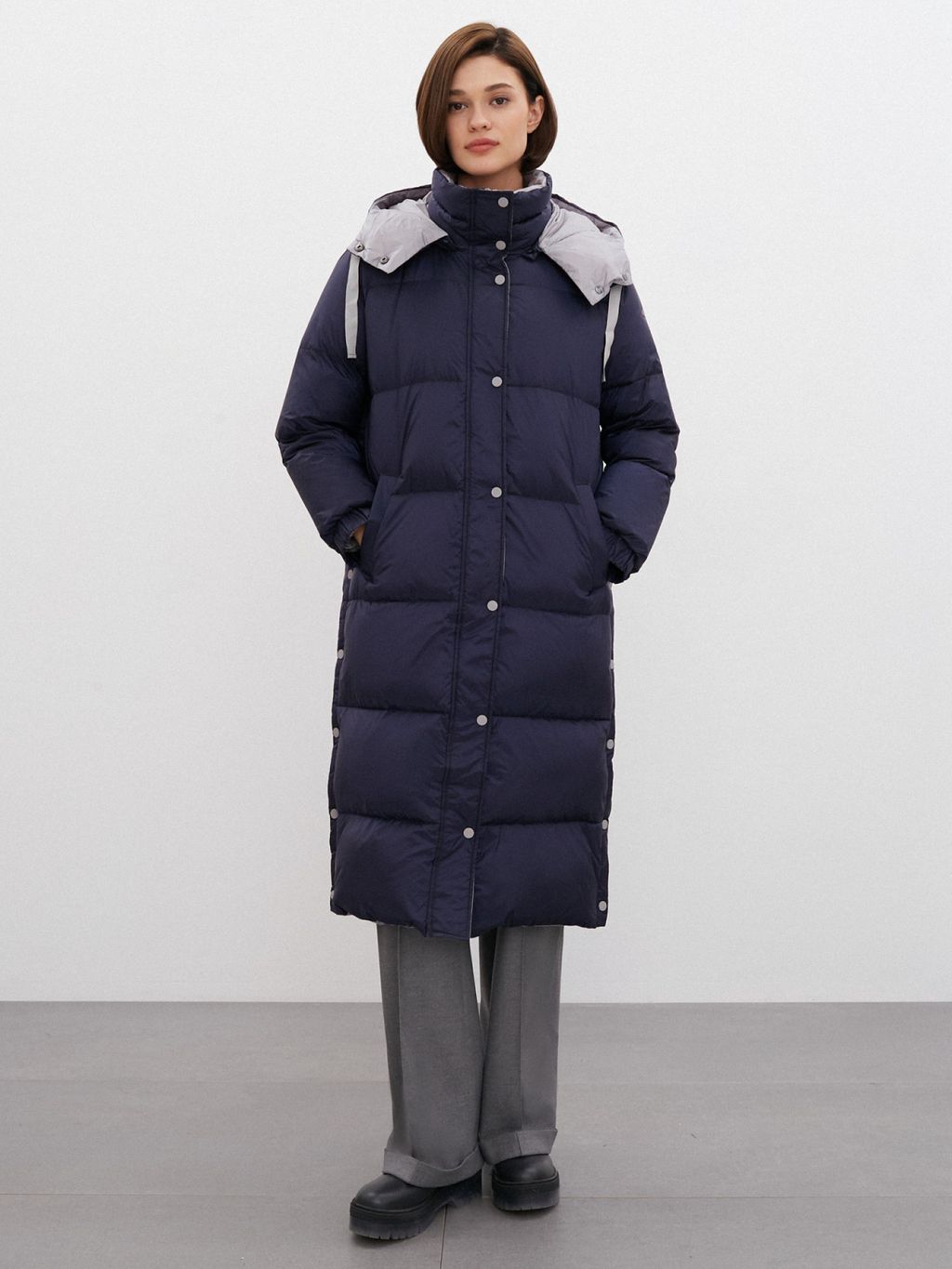 Conso/WDL 220530 - navy Пуховое Пальто