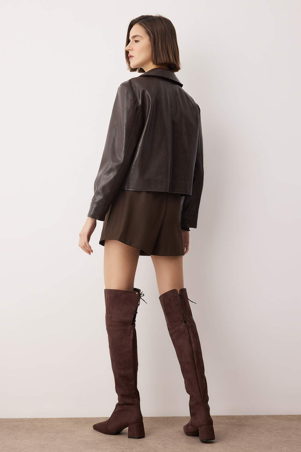 Kahverengi Suet Kad?n 6 cm Topuklu Premium Cizme TAKAW26CZ00041 - Trendyolmilla фото 3