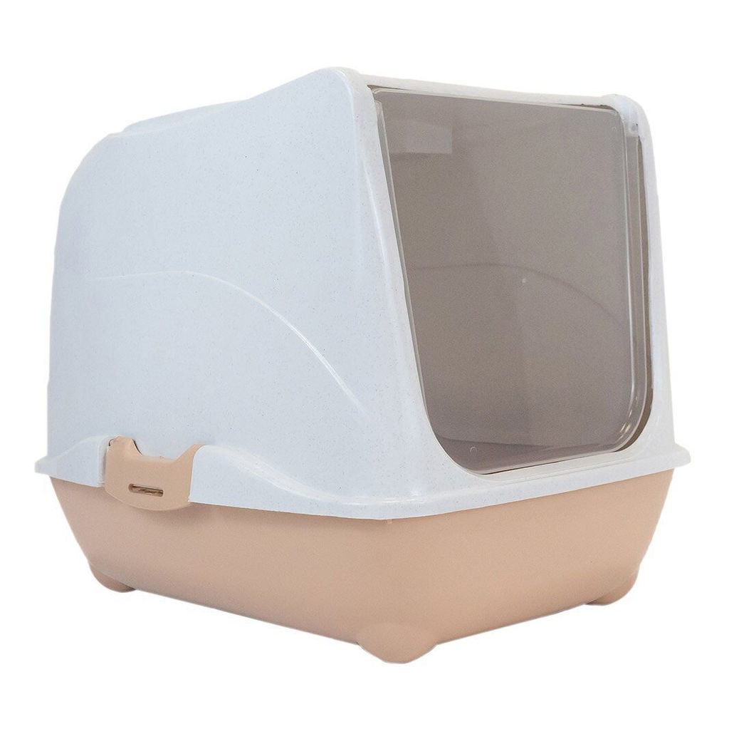 Туалет закрытый д/кошек Редпл. 43*32*h33см 2929беж-мрамор