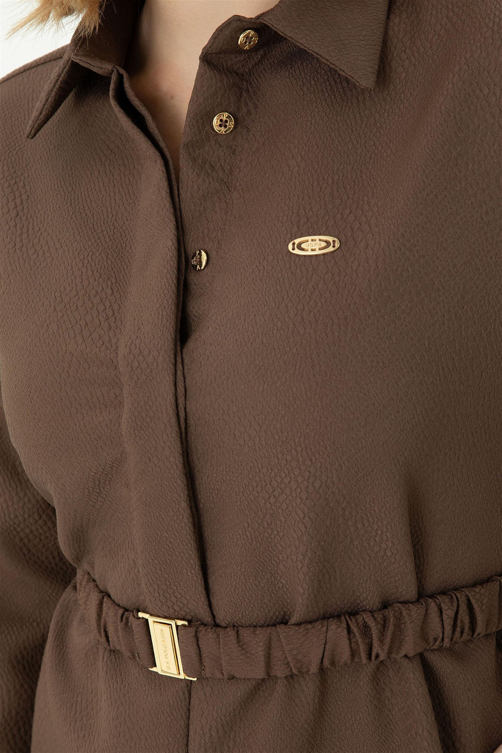 Женское тканое платье кокосового цвета Неожиданная скидка в корзине - U.s. polo assn фото 6