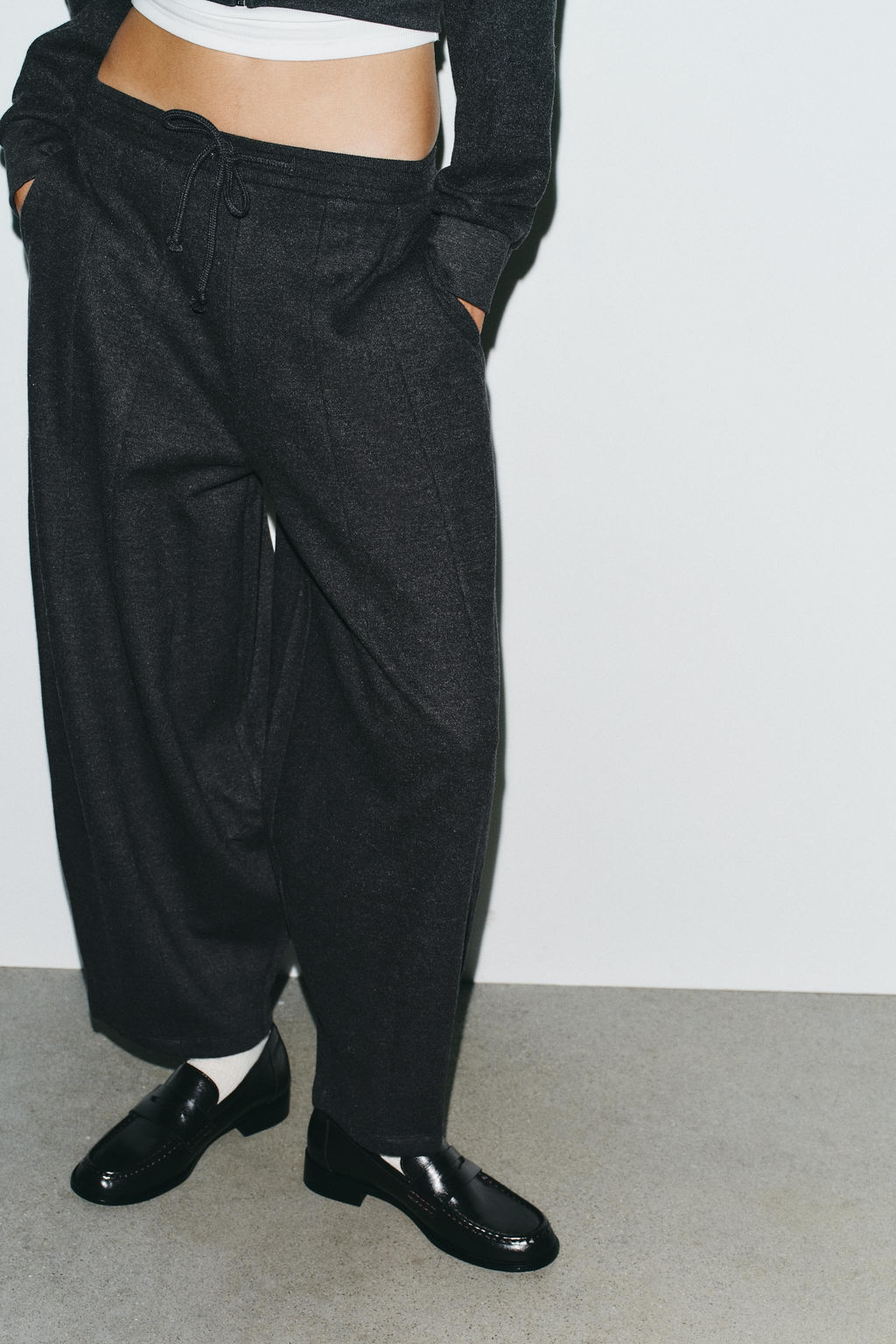 BALLOON RIBBED TROUSERS - Zara фото 3