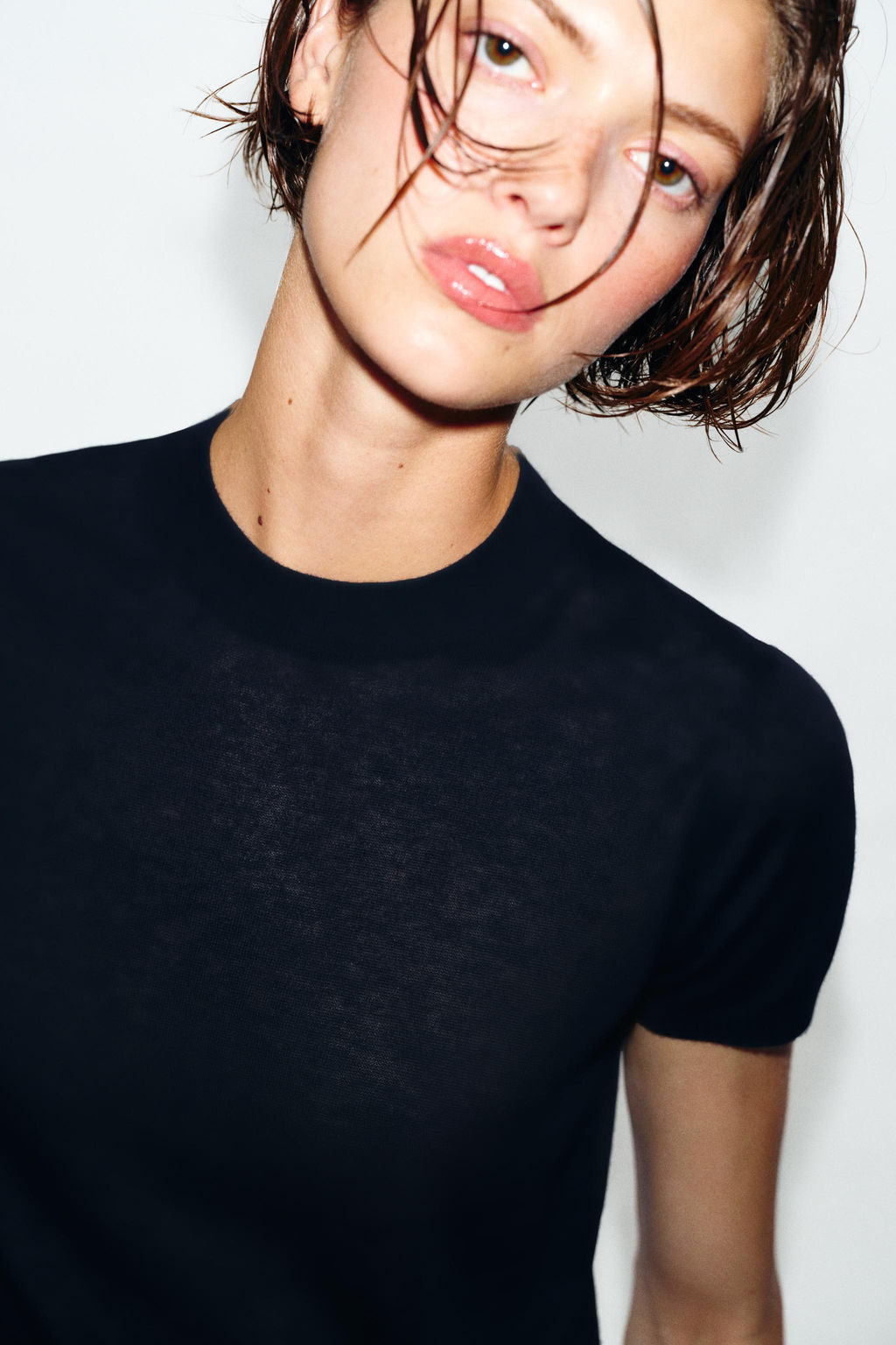 TOP PUNTO CON LANA / Marino - Zara фото 3