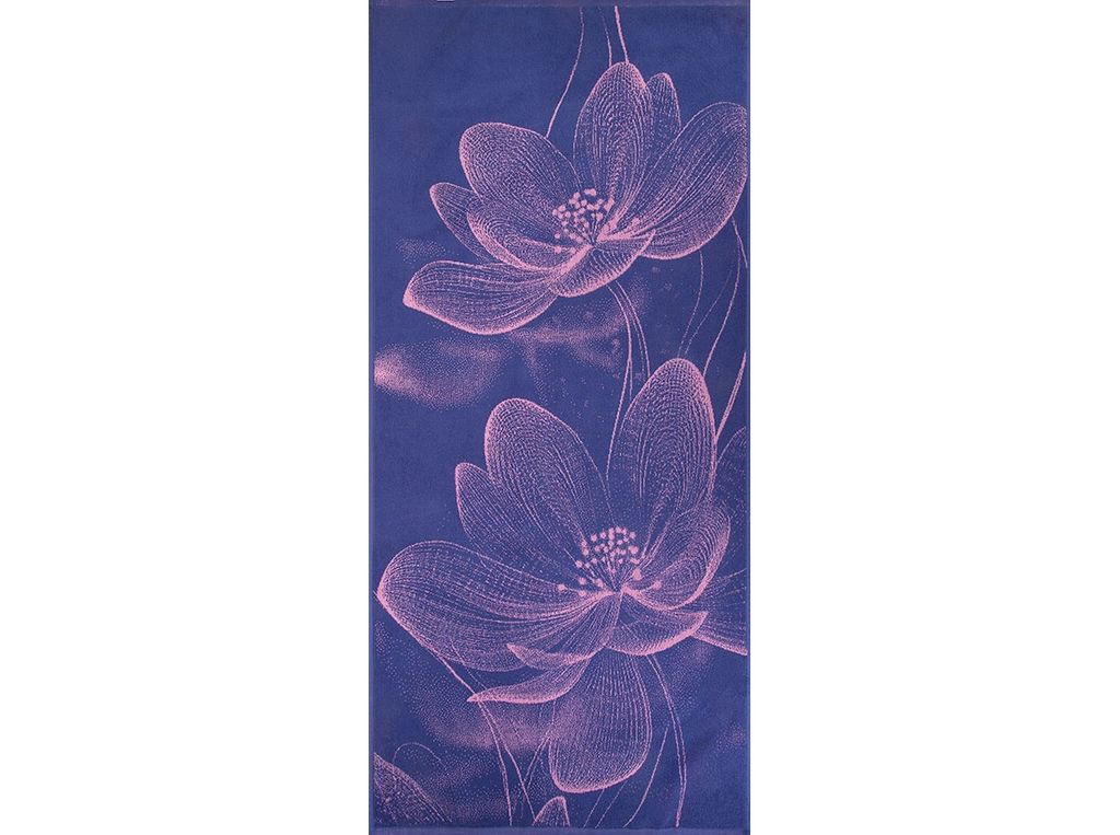 Полотенце махровое 6с102.411ж1 Танец вдвоем(пурпурн3) 67х150см