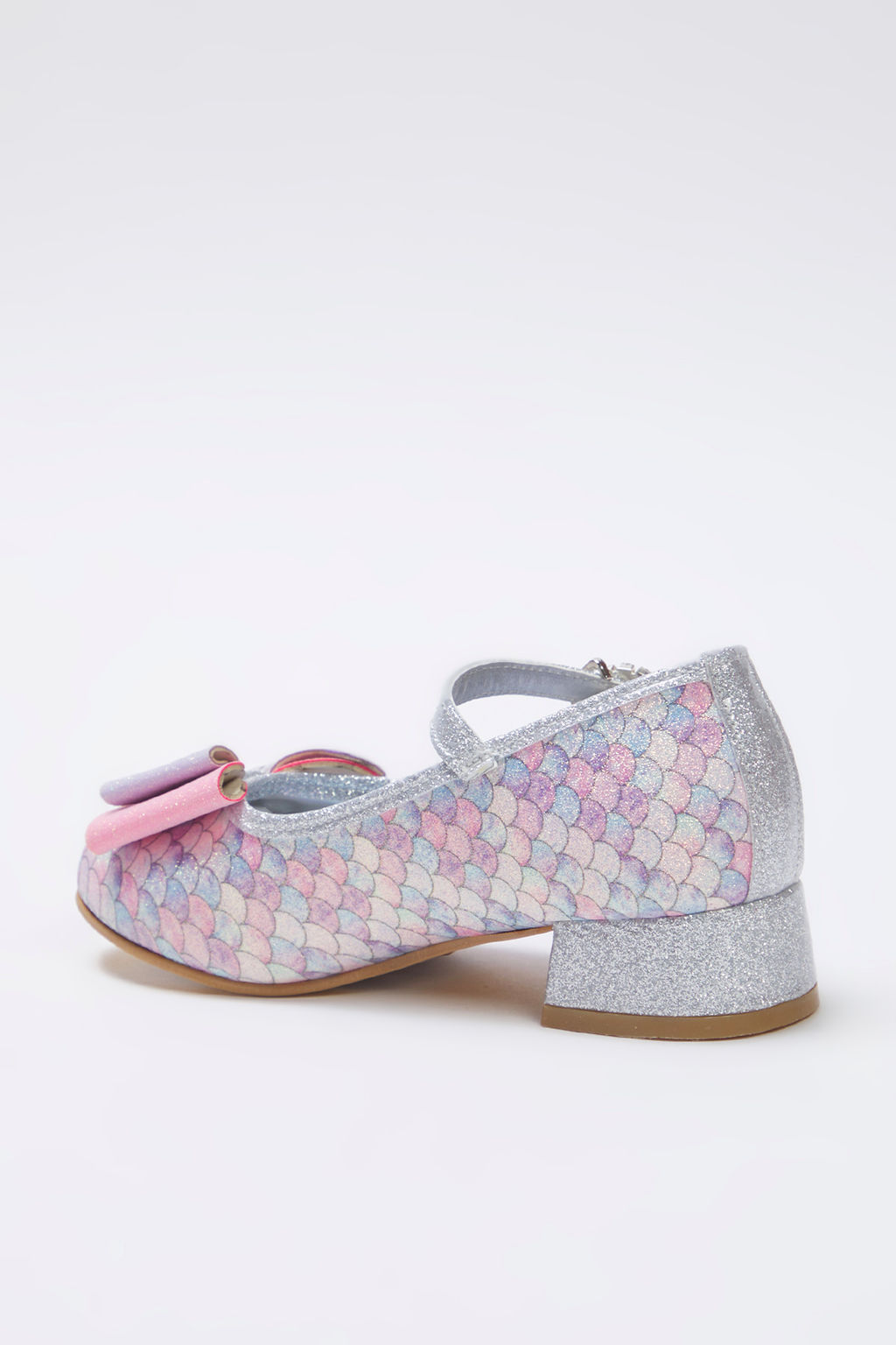 Trendyol Shoes Lila Deniz K?z? Tasl? Toka Detayl? Simli Mary Jane K?z Cocuk Kids Babet TAKSS25BE00036 - Trendyolmilla фото 5