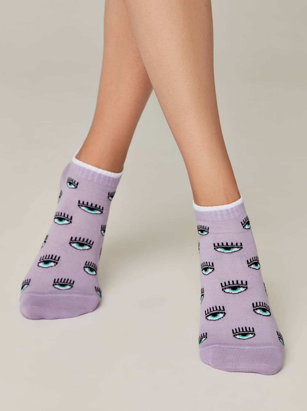 Цена за 2 пары. Носки Классические CONTE Короткие хлопковые носки CLASSIC сиреневый - Conte elegant фото 2