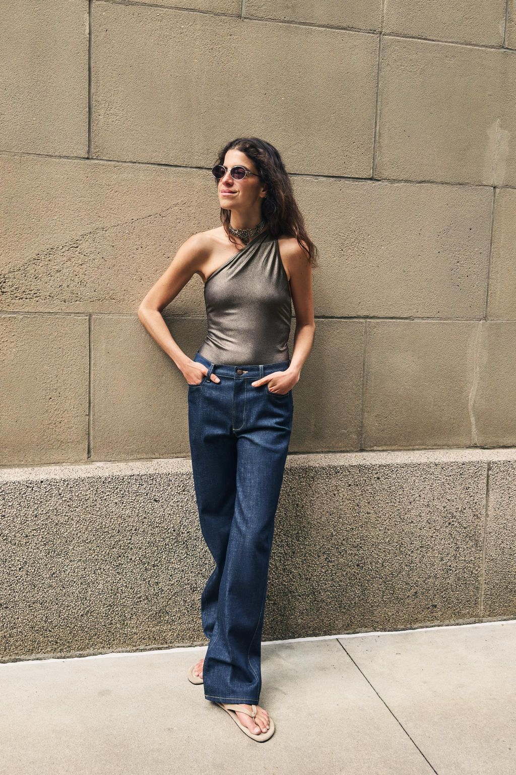 JEANS ZW COLLECTION RECTOS TIRO ALTO / Azul - Zara фото 3