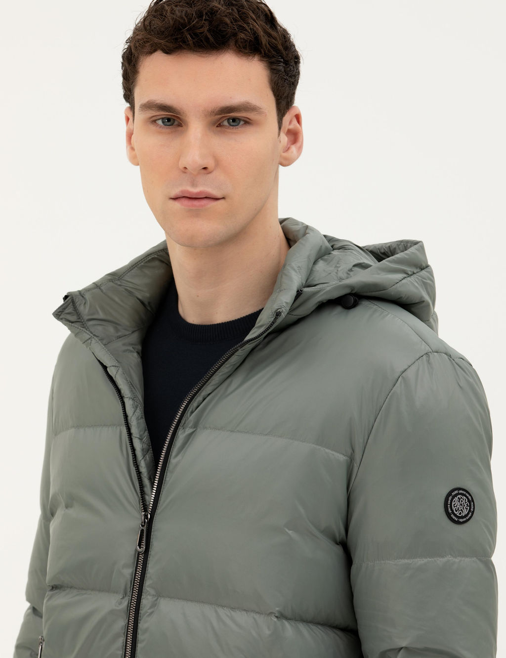 Gri Kap__onlu _i_me Mont - Pierre cardin фото 2