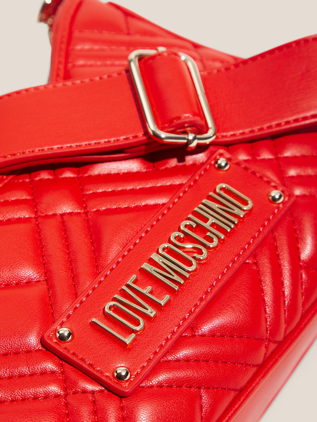 Женская сумка на плечо LOVE MOSCHINO QUILTED BAG Артикул 4625894, красный  фото 2