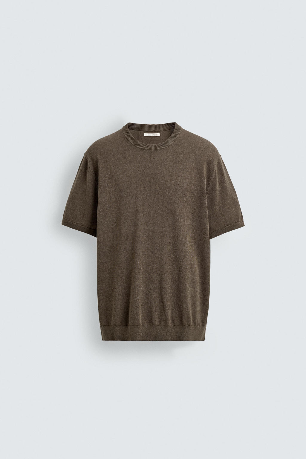 CAMISETA PUNTO REGULAR FIT / Verde medio - Zara фото 7