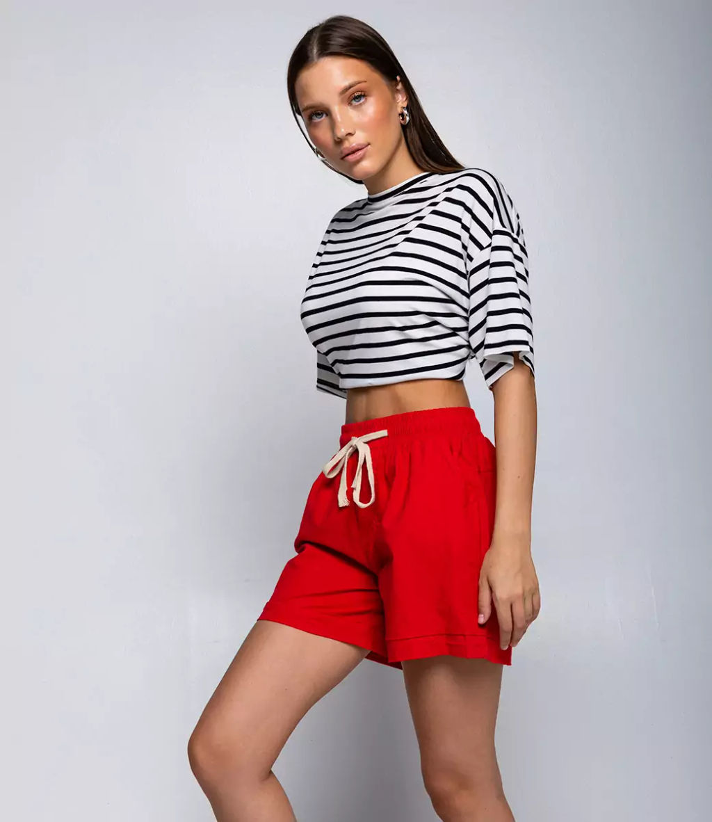 Шорты #2010*, красный