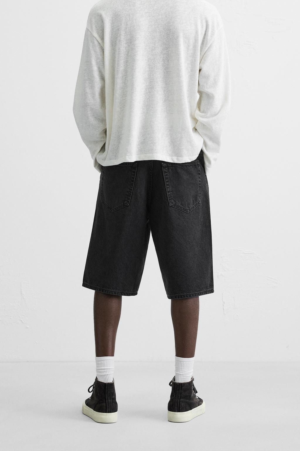 BAGGY FIT DENIM BERMUDA SHORTS - Zara фото 12