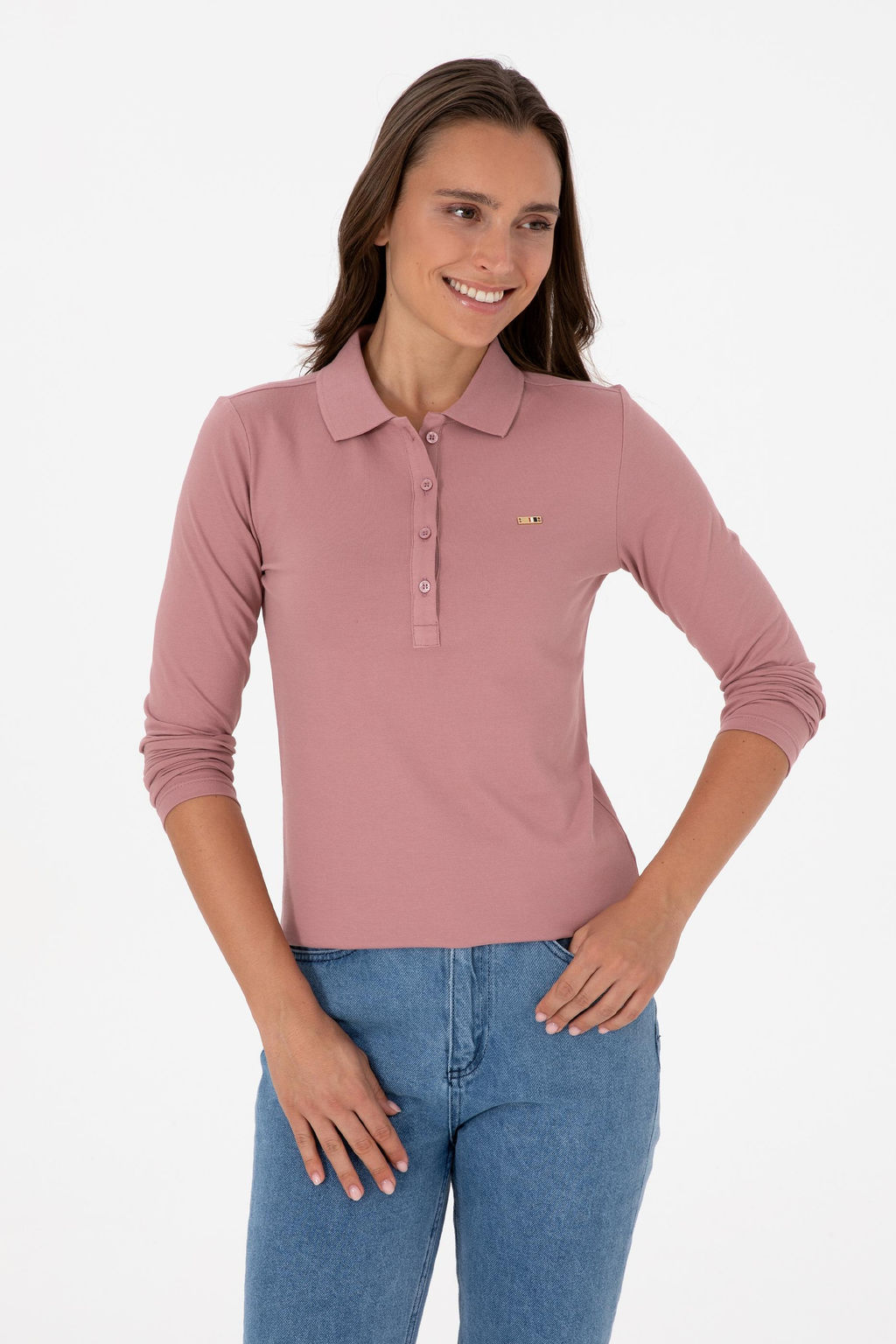 Kad_n G_l Kurusu Basic Polo Yaka Sweatsh_rt Sepette S_rpriz _ndirim - U.s. polo assn фото 3