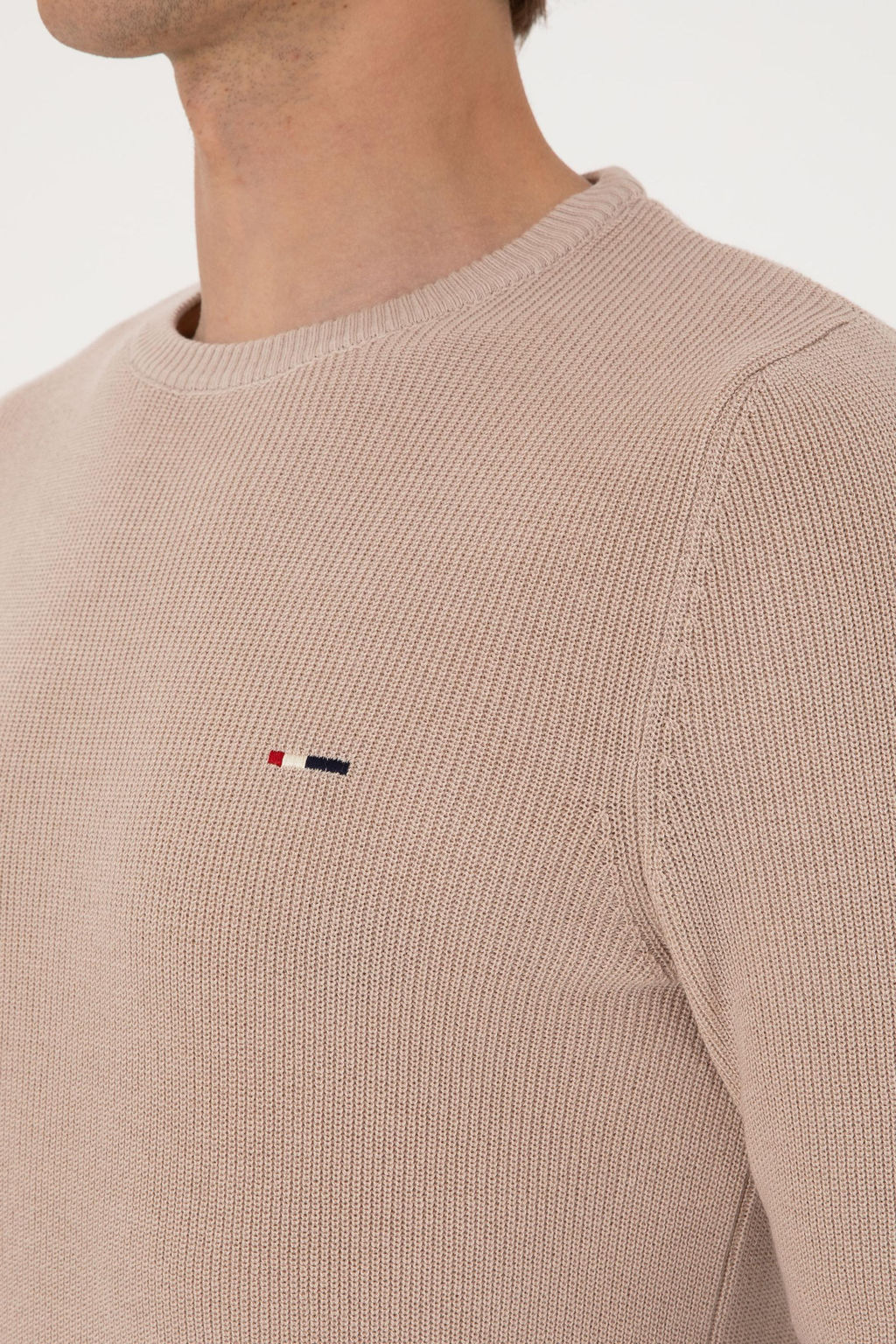 Erkek Slim Fit Bisiklet Yaka Ta_ Basic Kazak - U.s. polo assn фото 7