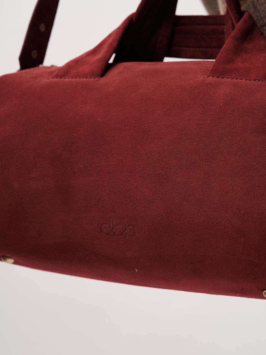 Замшевая сумка Bowling DBR 31378 красное вино  фото 11