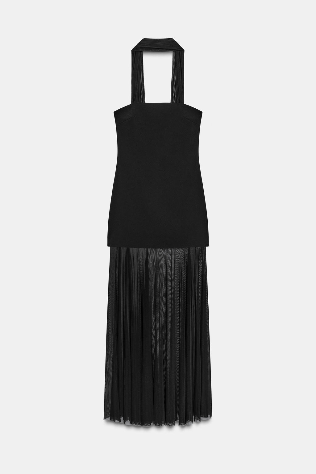 COMBINED DRESS WITH SHEER PANELS - Zara фото 2