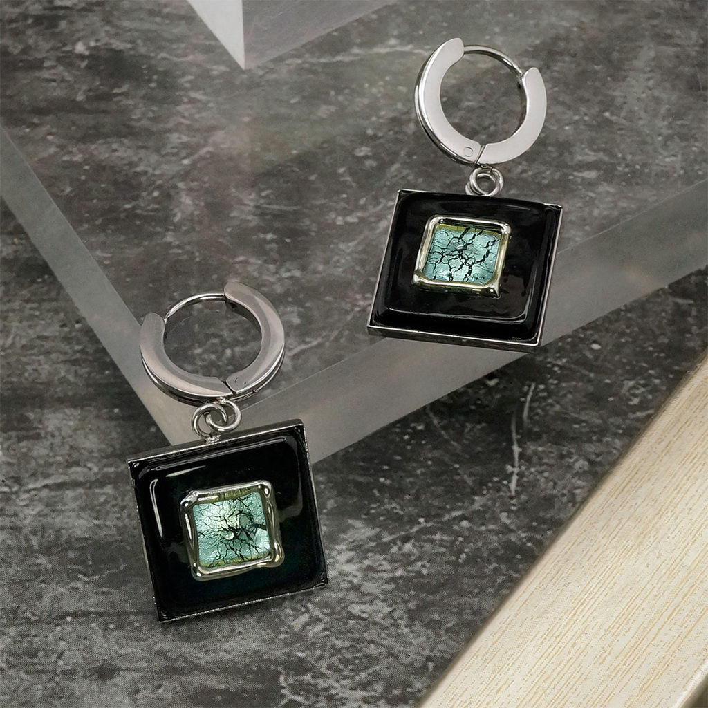 Серьги из муранского стекла MATRIX - Vloes фото 4