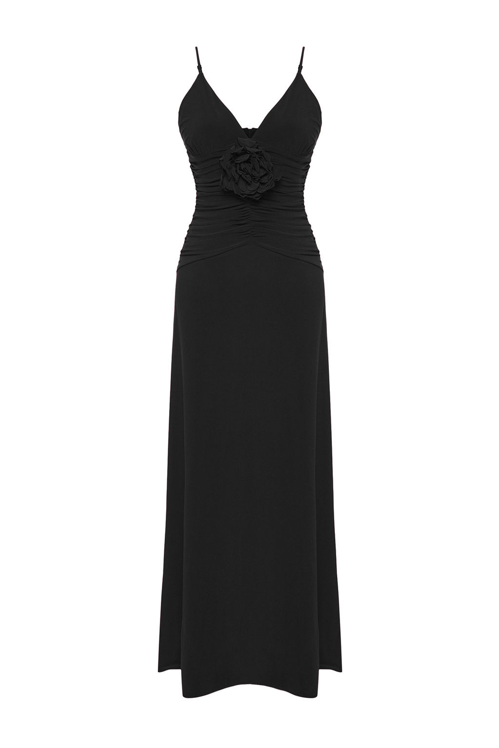 TRENDYOLMILLA Bordo Gul Detayl? Orme Maxi S?k Abiye & Mezuniyet Elbise TPRSS25AE00180  фото 15