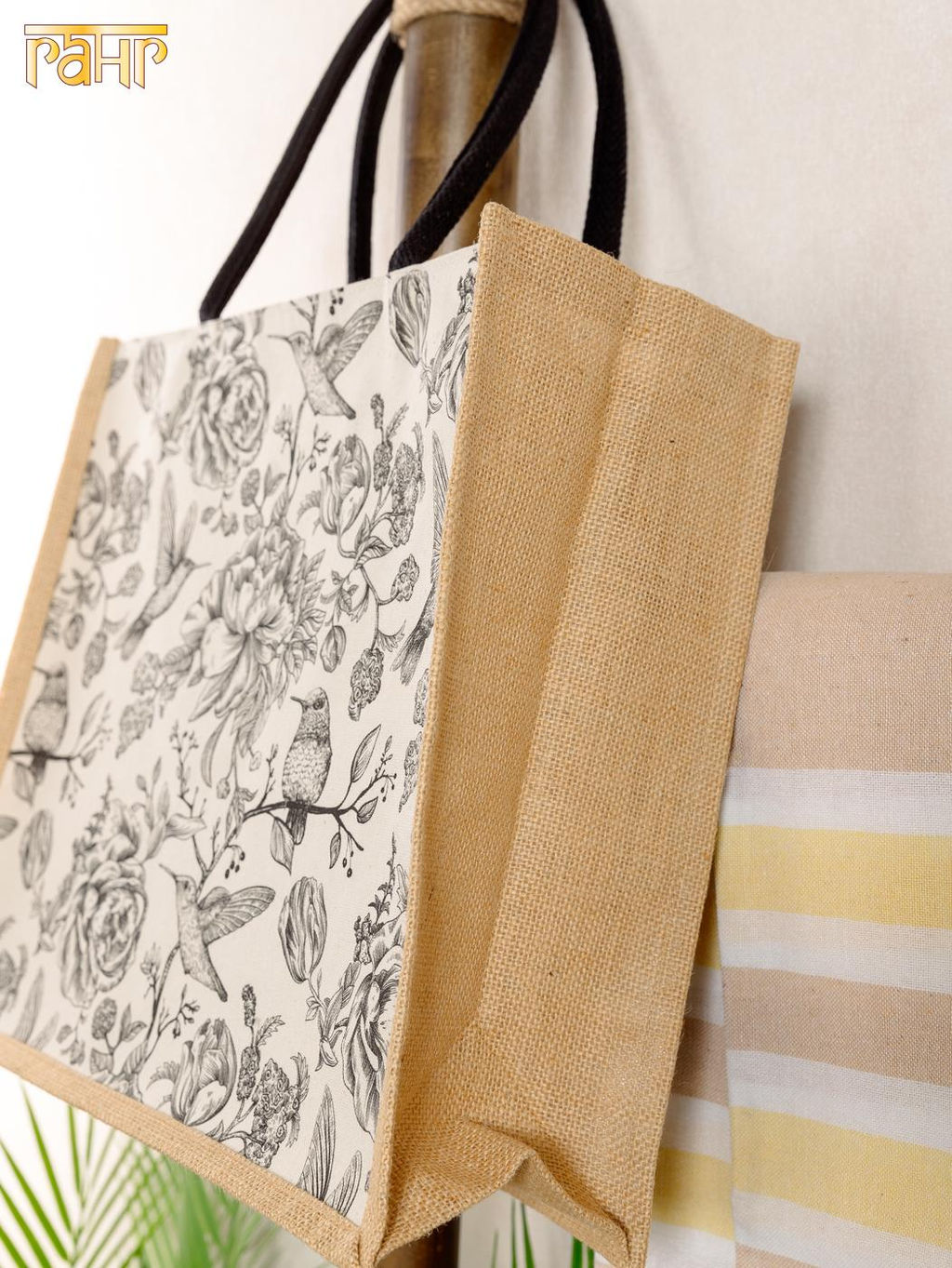 Сумка (хлопок,джут) ламинированная 38х15х35см №3000/7 (Лето 2025) - Ганг фото 3