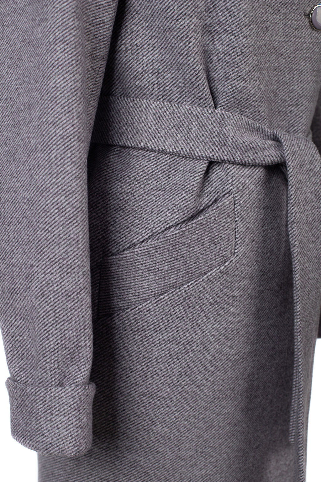 01-12058 Пальто женское демисезонное (пояс) - El podio фото 11