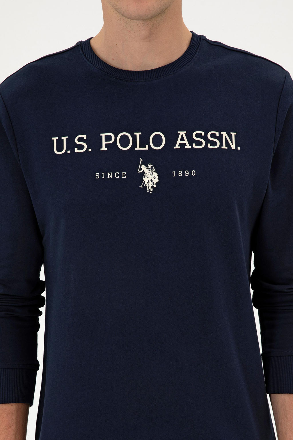 Erkek Lacivert Basic Sweatshirt Sepette S_rpriz _ndirim - U.s. polo assn фото 6