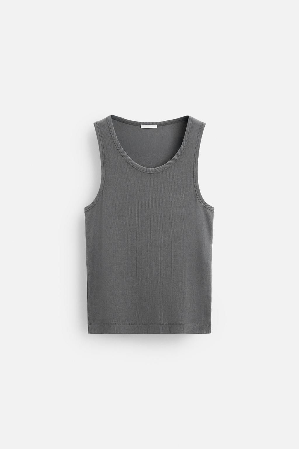 BASIC RIBBED TANK TOP - Zara фото 23