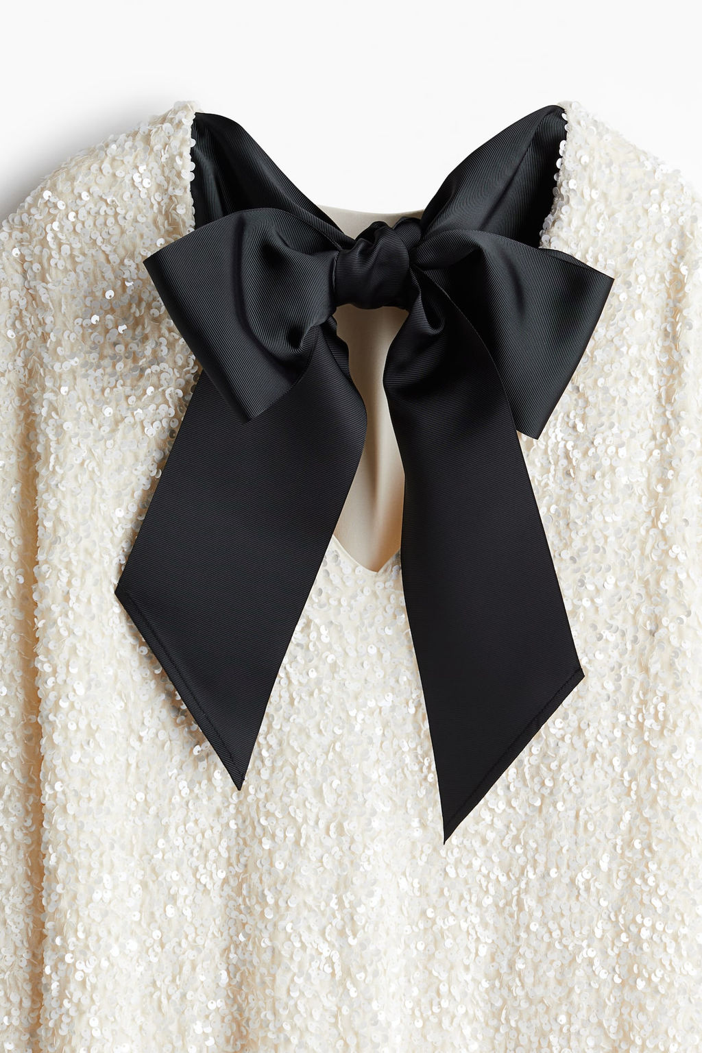 MAMA Vestido de lentejuelas con lazada - H&m фото 6