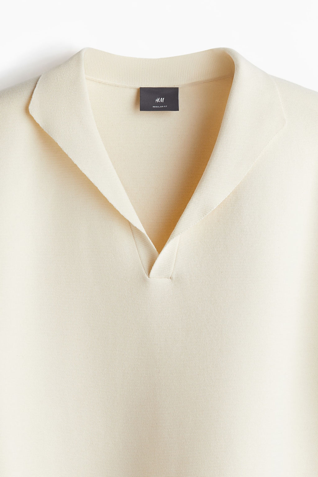 Regular Fit V-neck polo shirt - H&m фото 7