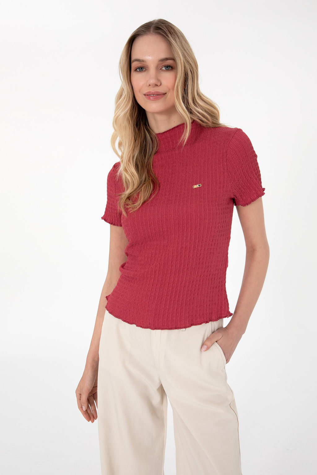 Kad_n Vi_ne Dik Yaka Ti__rt Sepette S_rpriz _ndirim - U.s. polo assn фото 3